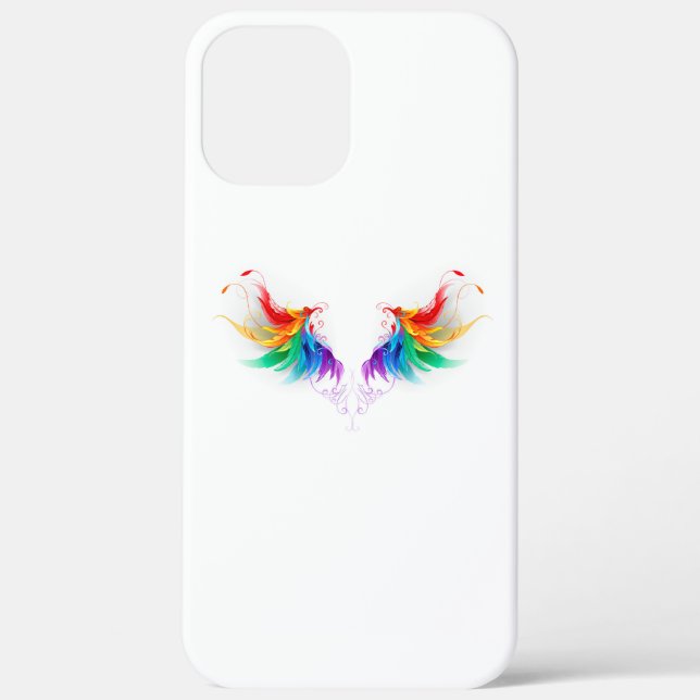 Fluffy Rainbow Wings Case-Mate iPhone Case (Back)