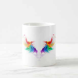 Fluffy Rainbow Wings Coffee Mug