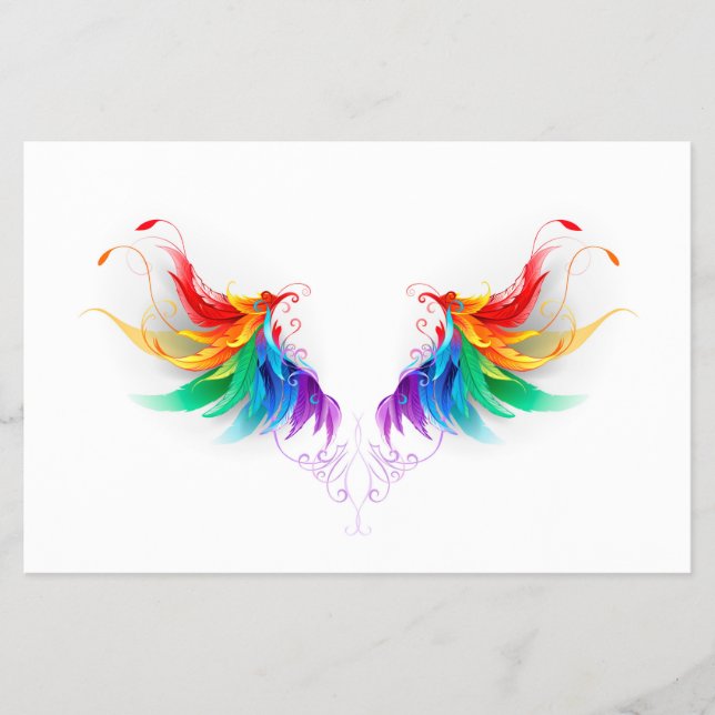 Fluffy Rainbow Wings Flyer (Front)