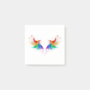 Fluffy Rainbow Wings Post-it Notes