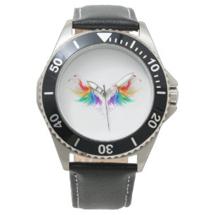 Fluffy Rainbow Wings Watch