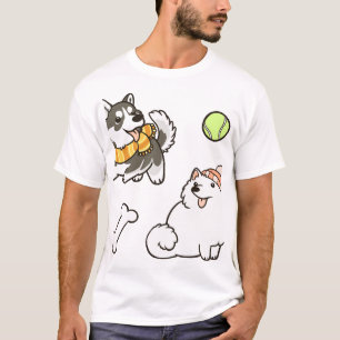 Fluffy Spitz Dogs T-Shirt