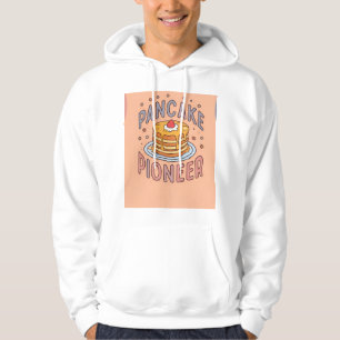 Fluffy Stacks: The Pancake Pioneer Hoodie