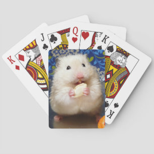 Fluffy Syrian Hamster Kokolinka Playing Cards