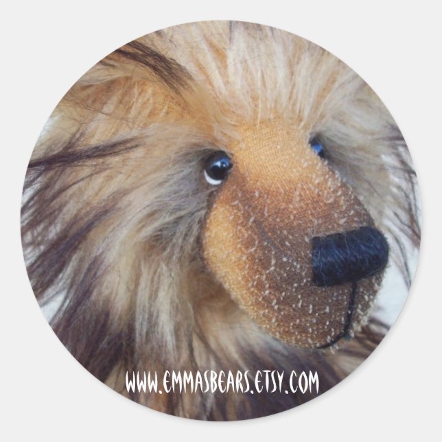 fluffy teddy Sticker (Front)