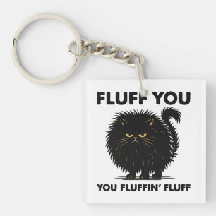 Fluffy Voluminous Cat Life Kitty Style Keychain