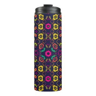 Fluffy White and Tan Puppy Portrait Thermal Tumbler