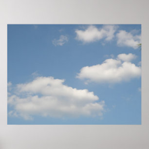 Fluffy White Cumulus Clouds Print