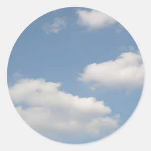 Fluffy White Cumulus Clouds Stickers