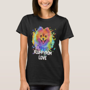 Fluffypom Love  Pomeranian Humor Pom Pom Animal Pu T-Shirt