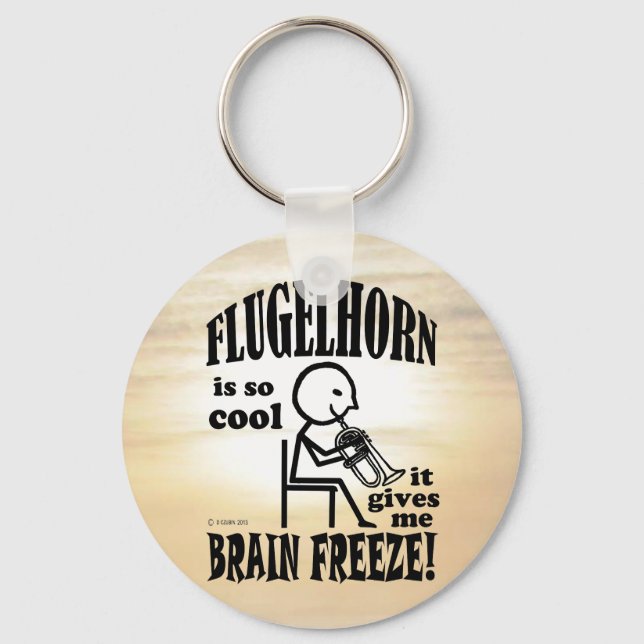 Flugelhorn, Brain Freeze Keychain (Front)