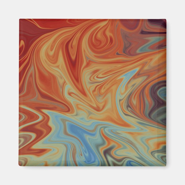 Fluid abstract pattern magnet (Front)