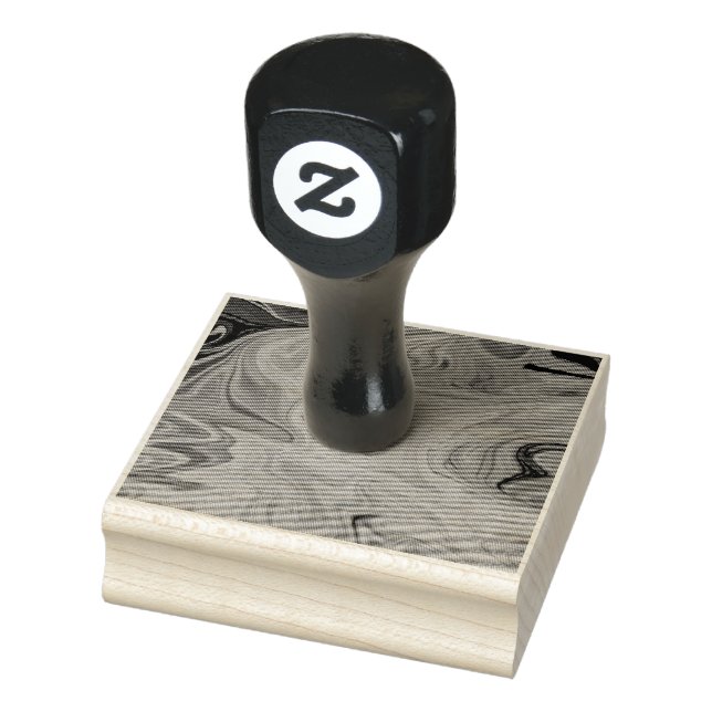 Fluid abstract pattern rubber stamp (Stamp)