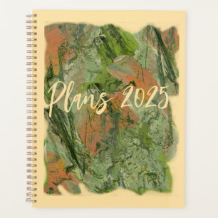Fluid Acrylic Painting on a Planner