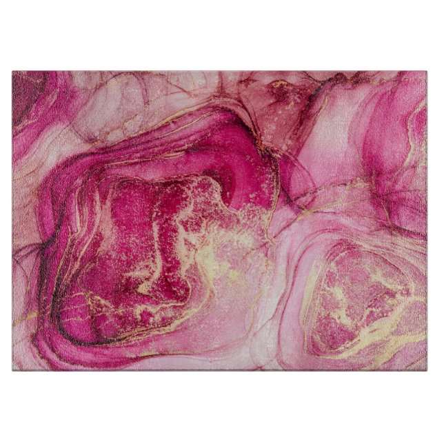 Fluid Alcohol Ink  Cutting Board (Front)
