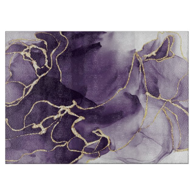 Fluid Alcohol Ink  Cutting Board (Front)