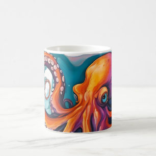 Fluid Art Abstract Octopus Coffee Mug