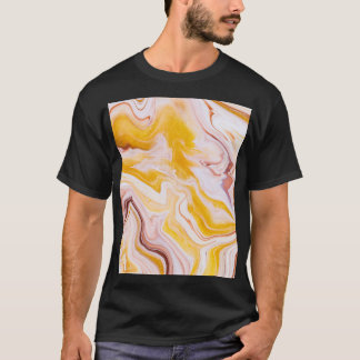 Fluid art: iridescent abstract texture. T-Shirt