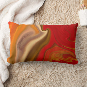 fluid art lumbar pillow