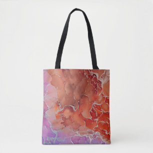 Fluid Art. Modern ?bstract colorful background, wa Tote Bag