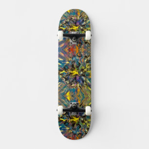 Fluid art / Painting Skateboard