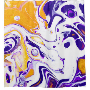 Fluid art texture: swirling paints.