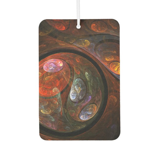 Fluid Connection Abstract Art Air Freshener (Front)