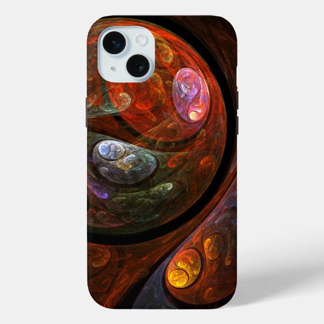 Fluid Connection Abstract Art Case-Mate iPhone Case (Back)