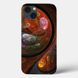 Fluid Connection Abstract Art iPhone 13 Case
