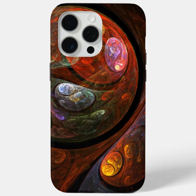 Fluid Connection Abstract Art Case-Mate iPhone Case (Back)