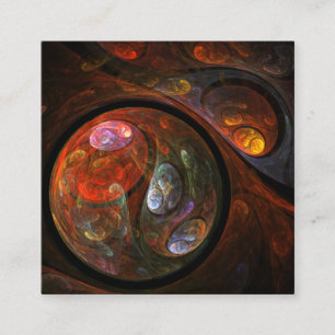 Fluid Connection Abstract Art Enclosure Card