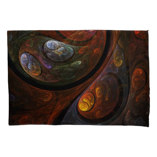 Fluid Connection Abstract Art Pillowcase (Front)