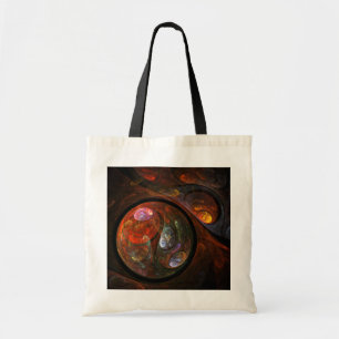 Fluid Connection Abstract Art Tote Bag