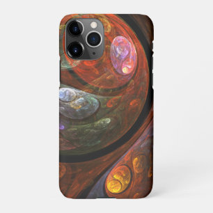 Fluid Connection Modern Cosmic Abstract Art iPhone 11Pro Case