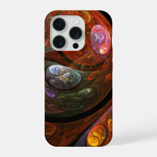 Fluid Connection Modern Cosmic Abstract Art iPhone 15 Pro Case