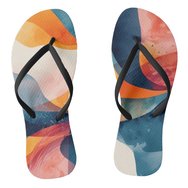 "Fluid Dynamics" Flip Flops (Footbed)