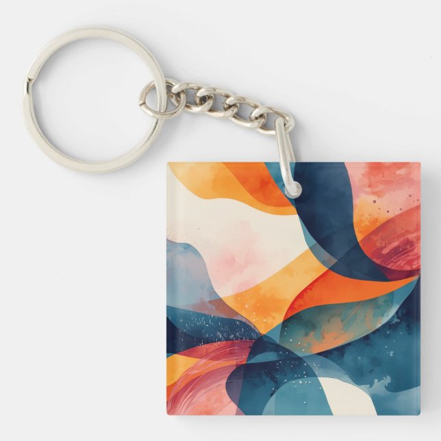 "Fluid Dynamics" Keychain (Front)