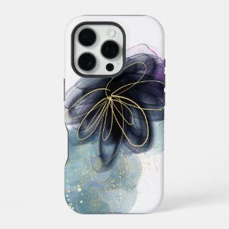 Fluid Flower Art iPhone 16 Pro Case