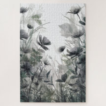 Fluid Flower Dance | Watercolor Botanical Puzzle