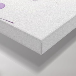 Fluid Harmony – Abstract Watercolor in Teal, Pink  Canvas Print