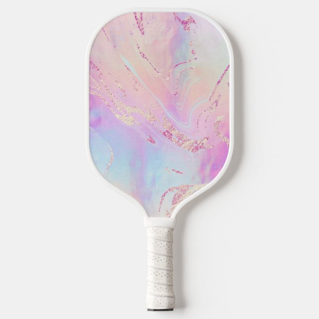 fluid marble art  pickleball paddle (Front)