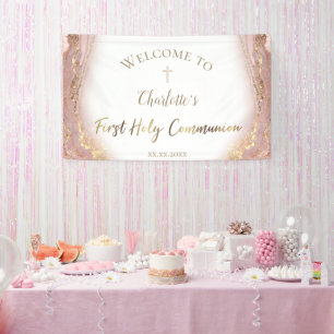 fluid marble   First Communion Banner