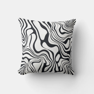 Fluid Motion Throw Pillow