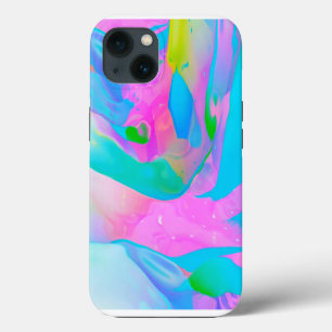 Fluid Neon Abstract   iPhone 13 Case