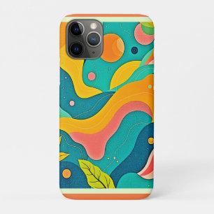 Fluid Organic Shapes Art iPhone 11 Pro Case