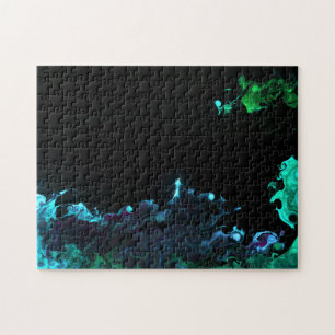 Fluid smoke flame jigsaw puzzle