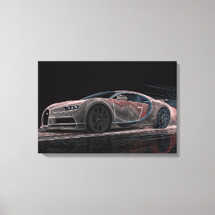 Fluid Velocity   Automobile Art (24" x 16") Canvas Print