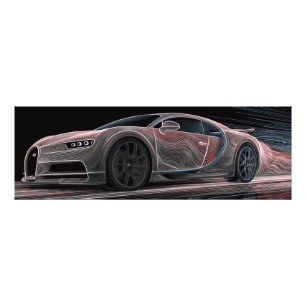 Fluid Velocity   Automobile Art (36" x 12") Photo Print