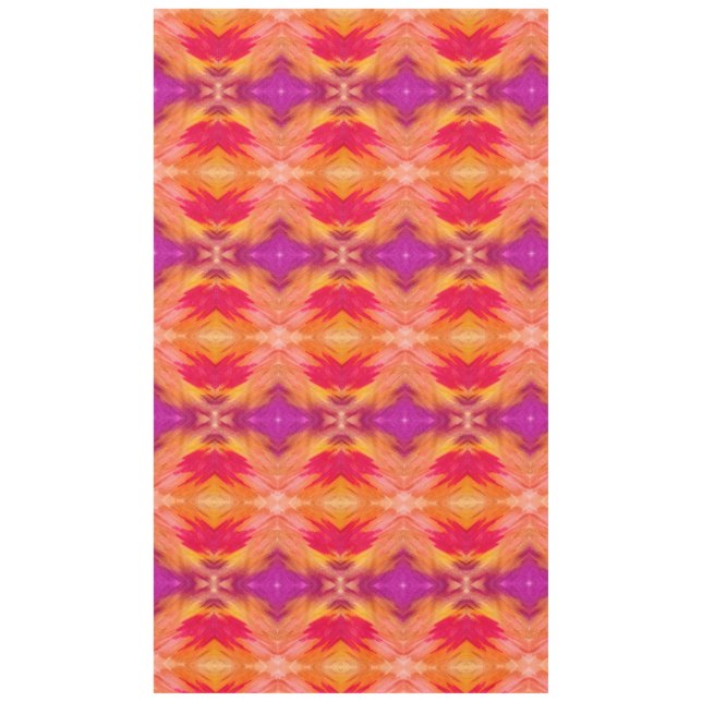 Fluid Watercolor Penciling Art Tablecloth  (Front)