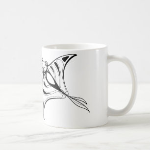 Fluidity and natural symmetry, organic shapes coffee mug
